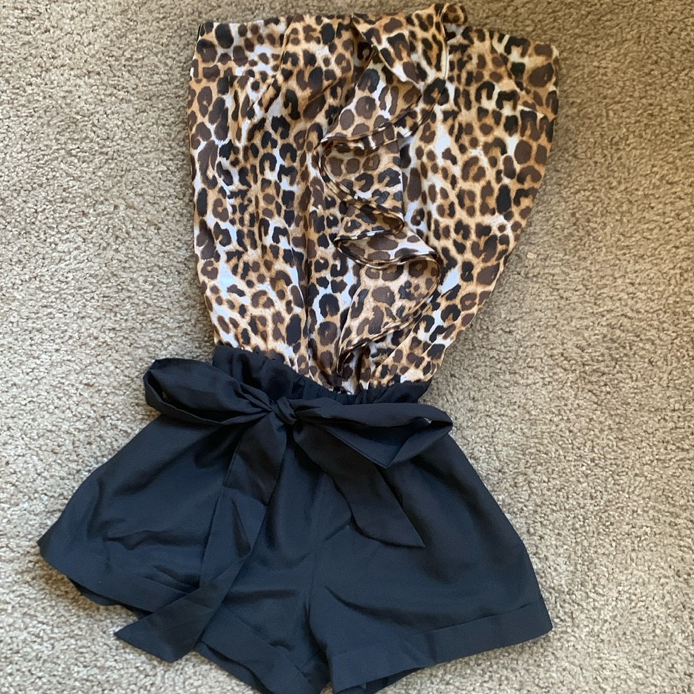 Cheetah Romper